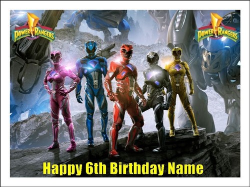 Power rangers edible cake - rangers,