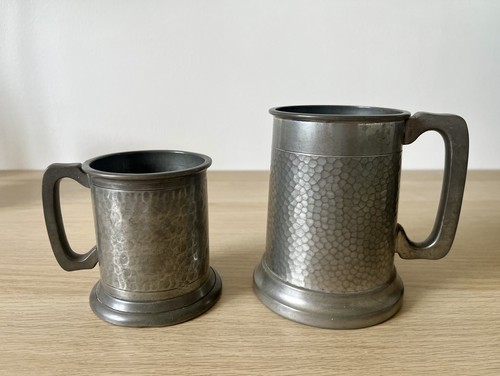 Vintage pewter tankards - pewter, 1