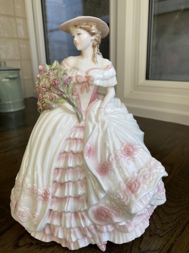 Coalport rose figurine - coalport,