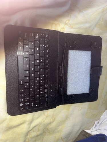Black leather kindle - leather, tablet