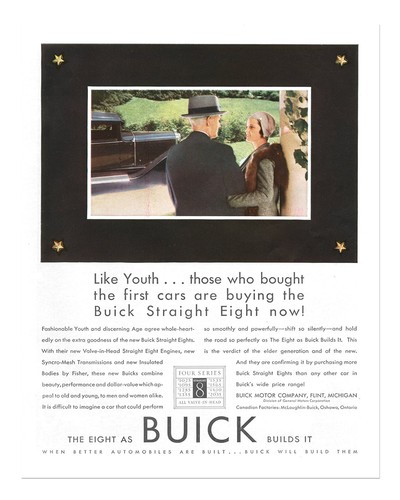 Vintage 1930s buick poster - 1930s,