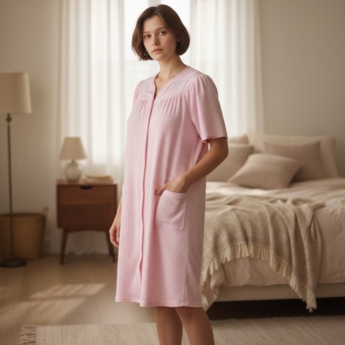 Adonna ladies pink waffle - adonna,