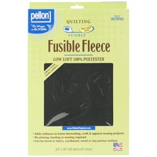 3 Pack - Pellon Fusible Fleece-Black 22"X36" - 987FBPKG