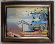 Vintage Miniature Oil Painting