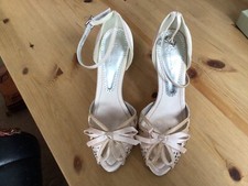Bourne Nude Wedding Bridal Shoes Size Uk 4 37 Worn Once