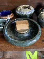 Royal Doulton P&O Cruise Line Stoneware Round Matchbox Holder ashtray 1920’s