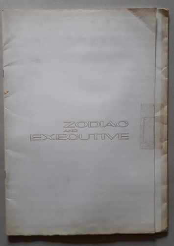 Ford zodiac range brochure - zodiac,