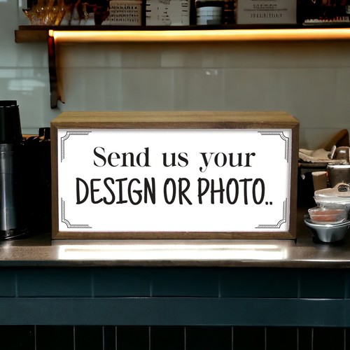 Personalised light box - personalised, upload