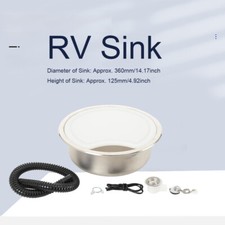 Stainless steel sink - sink, round