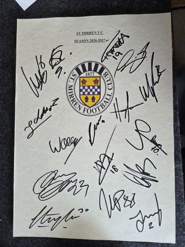 Mirren squad signed - f, by