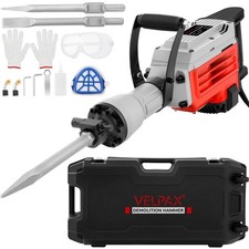 VELPAX 3200W 60J Demolition Hammer 1800 BPM Jackhammer 2 Replaceable  