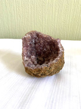 Natural Pink  /Purple Amethyst Quartz Geode 345g