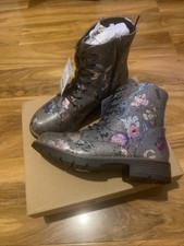 Pavers Boots Silver Floral