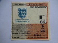 1982 FA Cup Final Tottenham v QPR Queens Park Rangers Ticket Stub