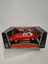 BURAGO SPECIAL COLLECTION JAGUAR E  CABRIOLET 1961 DIECAST CAR 1.18 SCALE #3016