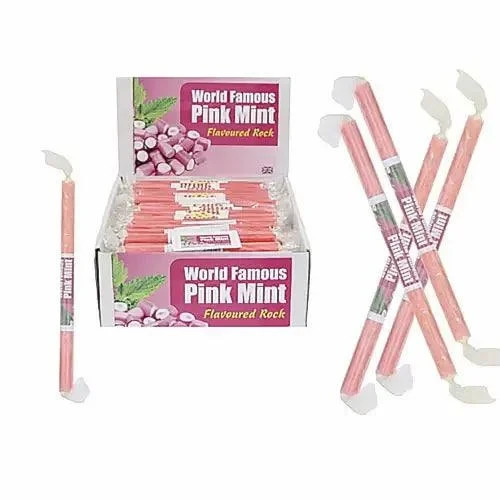 Pink mint rock - sticks, 10