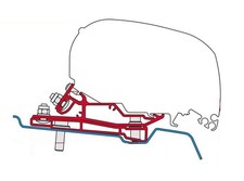 Fiamma F80 awning brackets - Ford Transit (H3, L4) Slight Damage