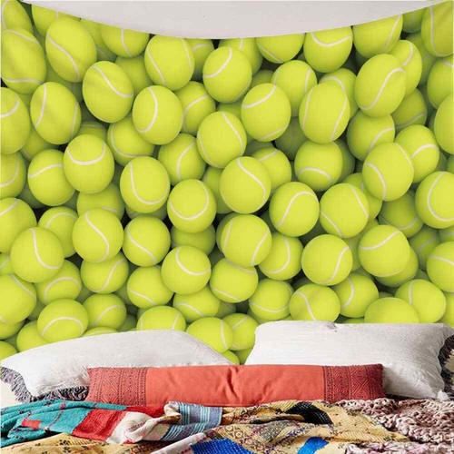 Green tennis motion - motion, 3d