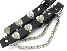 Black Leather Boot Straps