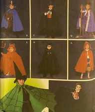 2002 CUT 'SIMPLICITY' EASY HALLOWEEN COSTUMES PATTERN 5927 S-L