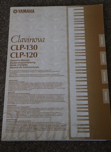 Yamaha clavinova clp 130 - yamaha,