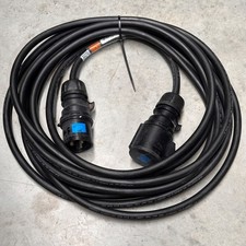 5M 6mm² 32Amp 240V IP44 3 Pin Extension Lead  Heavy Duty Rubber HO7 Power Cable