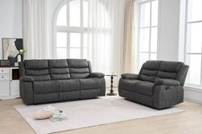 LAZYBOY 3 Seater & 2 Seater Fabric Recliner Sofa Set contemporary sleek curves