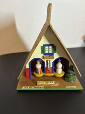 Vintage Madeira Weather House Souvenir Thermometer Made In Portugal