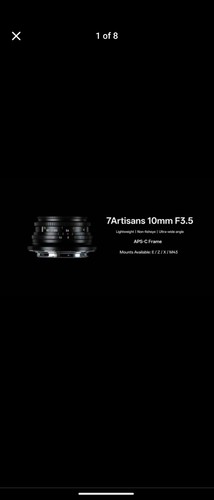 7artisans 10mm aps c - 7artisans,