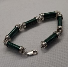 Vintage Silver and Malachite