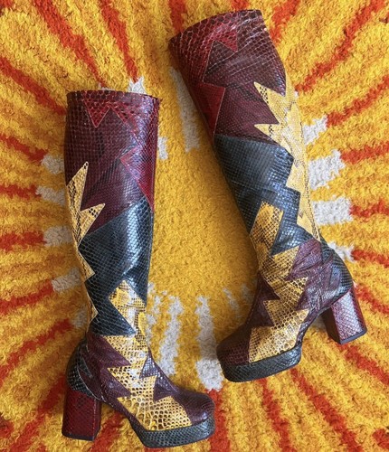 60s 70s bespoke snakeskin - bespoke,