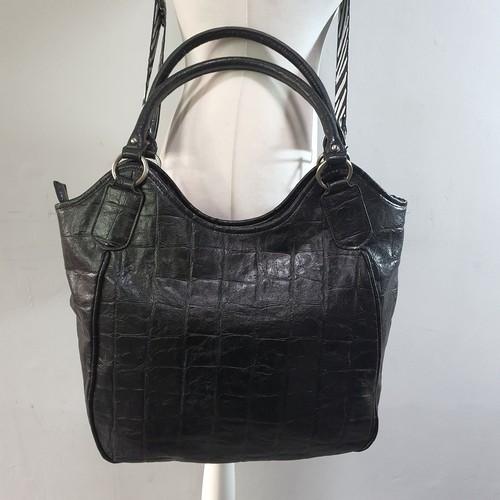 Clarks black leather croc - clarks,