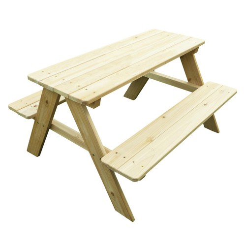 Wooden kids picnic table - wooden,