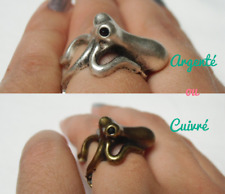 Ring Octopus Squid Original Retro Pinup Copper or Silver