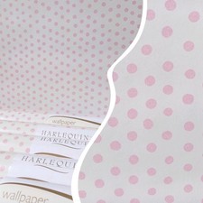 X1 HARLEQUIN Wallpaper Roll POLKADOTS  spots pink girly classic cute ditsy dots