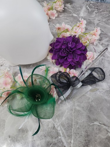 Job lot fascinator - job, purple