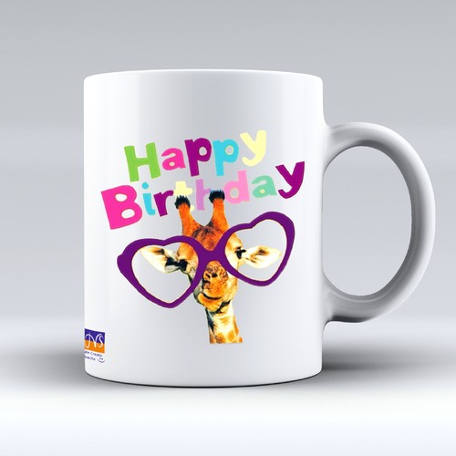 Funny giraffe happy birthday - giraffe,