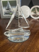Crystal Sailing Boat With Box