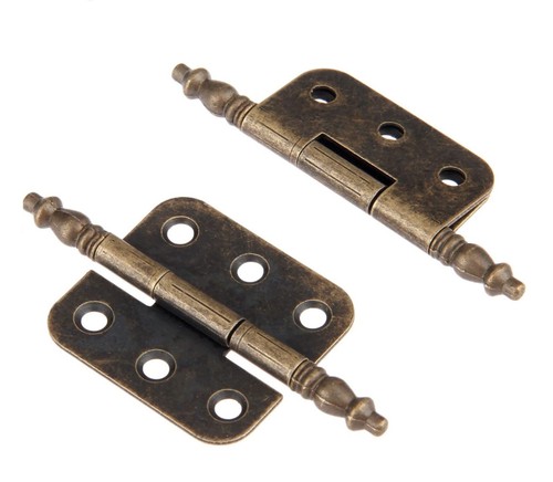 Large brass hinges wooden - brass,