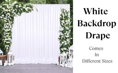 White backdrop drape - backdrop,