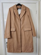 Ladies Crombie Beige Wool Coat