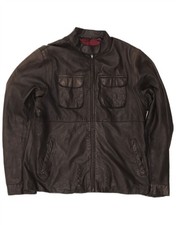 TED BAKER Mens Leather Jacket