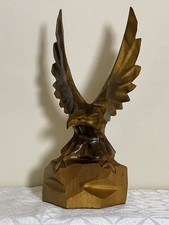 Vintage Hand Carved Wood Eagle