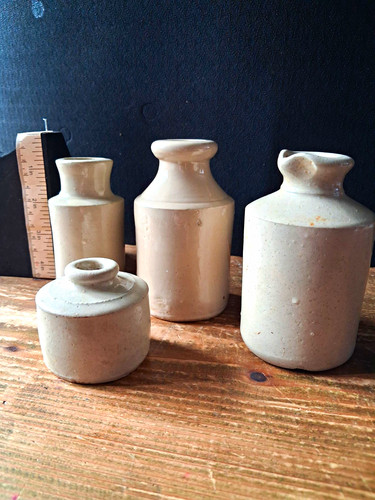 Antique ink bottles circa - bottles,