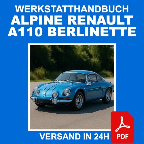 Workshop manual alpine renault - workshop,