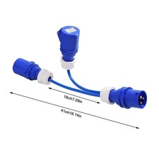 3 Pin 13A/16A PLUG 16A BLUE