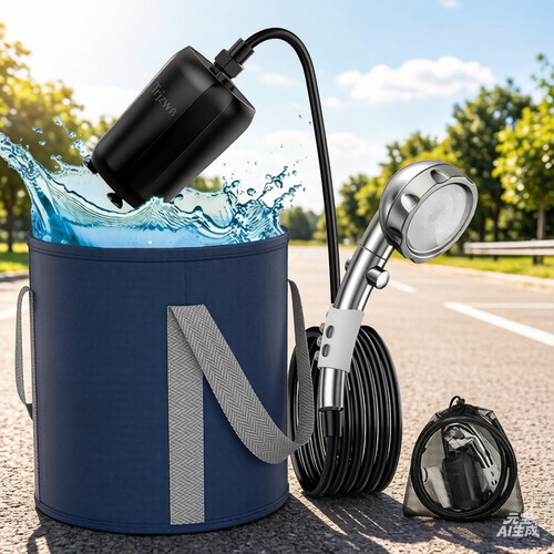 Portable camping shower - camping,