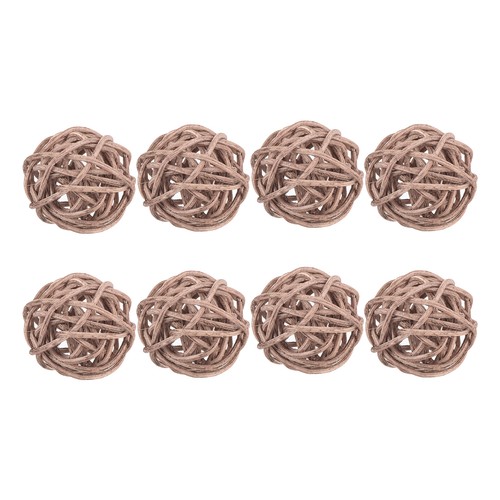 Pcs wicker rattan balls - 8,