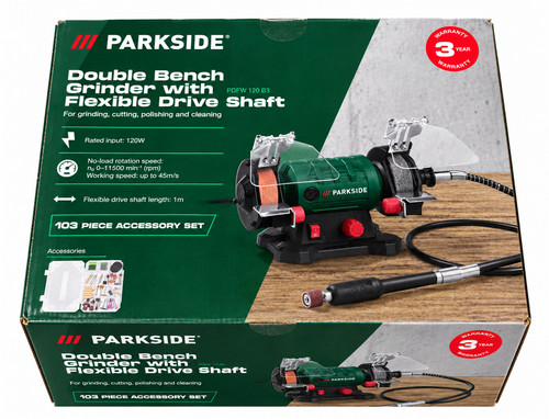 Parkside double bench - parkside, grinder