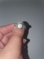 Tacori Iv Sterling Sliver CZ925 China Diamond Ring